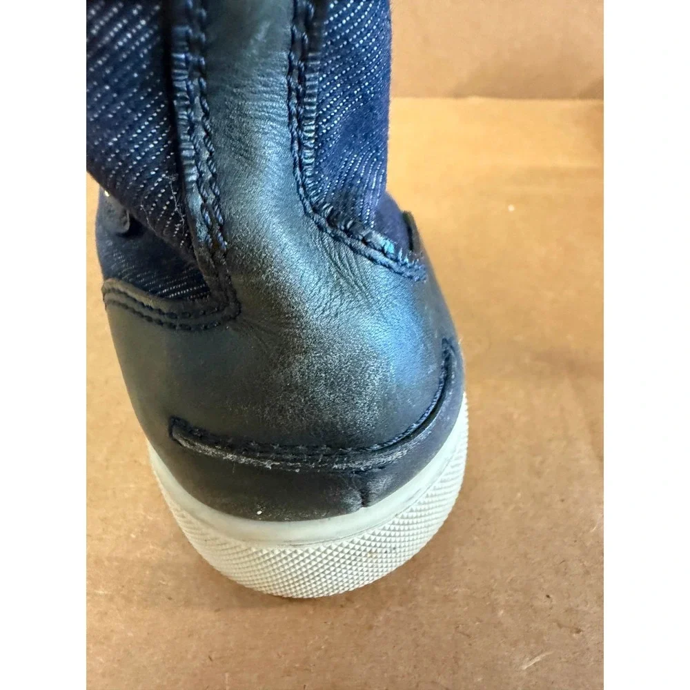 Christian Louboutin Rantus Orlato High Top Sneakers Navy Blue Mens Size 41 EU